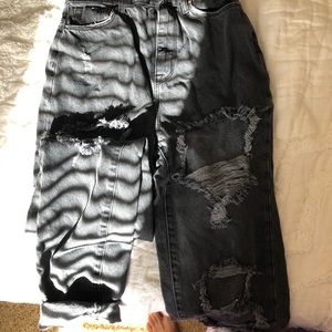 BDG UO distressed high rise mom jeans